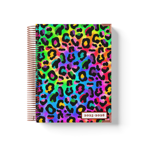 2025 - 2026 Rainbow Leopard Teacher Planner by BERTEAU & Co.